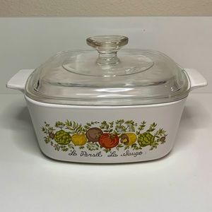 Vintage Spice of Life A-1 1/2-B CorningWare 1.5 Qt Dish w/Bottom Stamp